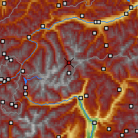 Nearby Forecast Locations - Sölden - Carte