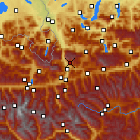 Nearby Forecast Locations - Werfenweng - Carte