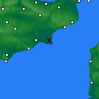 Nearby Forecast Locations - Lydd - Carte