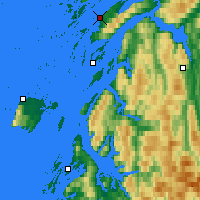 Nearby Forecast Locations - Sandnessjøen - Carte