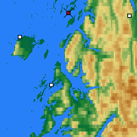 Nearby Forecast Locations - Tjøtta - Carte