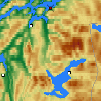Nearby Forecast Locations - Skamdal - Carte