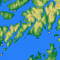 Nearby Forecast Locations - Sortland - Carte