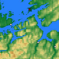 Nearby Forecast Locations - Ørland - Carte