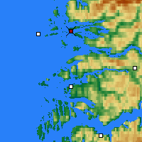 Nearby Forecast Locations - Florø - Carte