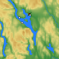 Nearby Forecast Locations - Hamar (Aéroport) - Carte