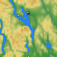 Nearby Forecast Locations - Hamar - Carte