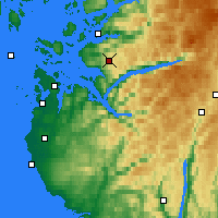 Nearby Forecast Locations - Liarvatn - Carte