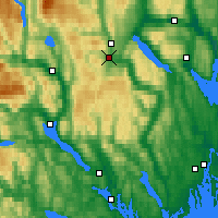 Nearby Forecast Locations - Kongsberg Brannstasjon - Carte