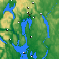 Nearby Forecast Locations - Oslo - Carte