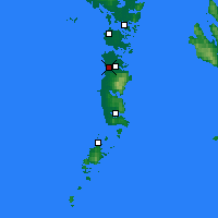 Nearby Forecast Locations - South Uist - Carte