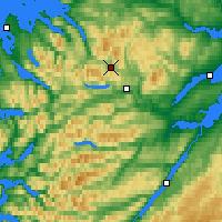 Nearby Forecast Locations - Loch Glascarnoch - Carte