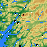 Nearby Forecast Locations - Ben Nevis - Carte