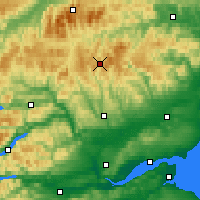 Nearby Forecast Locations - The Cairnwell - Carte