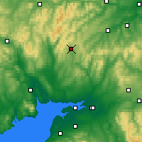 Nearby Forecast Locations - Eskdalemuir - Carte