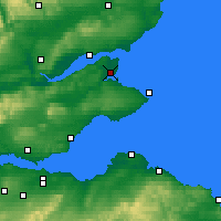 Nearby Forecast Locations - St Andrews - Carte