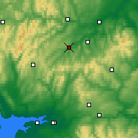 Nearby Forecast Locations - Hawick - Carte