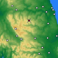 Nearby Forecast Locations - Stanhope - Carte