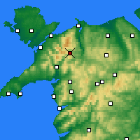 Nearby Forecast Locations - Snowdonia - Carte
