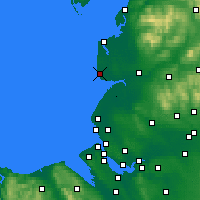 Nearby Forecast Locations - Blackpool - Carte