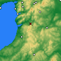 Nearby Forecast Locations - Machynlleth - Carte