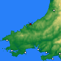 Nearby Forecast Locations - Aberteifi - Carte