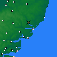 Nearby Forecast Locations - Ipswich - Carte