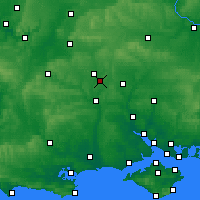 Nearby Forecast Locations - Salisbury - Carte