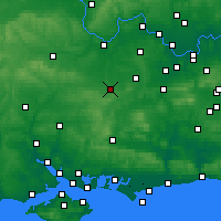Nearby Forecast Locations - Basingstoke - Carte
