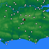 Nearby Forecast Locations - Redhill - Carte