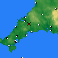 Nearby Forecast Locations - Bodmin - Carte