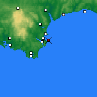 Nearby Forecast Locations - Torquay - Carte