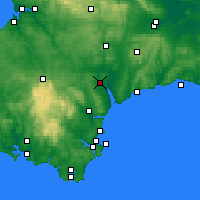 Nearby Forecast Locations - Exeter - Carte
