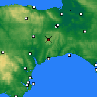 Nearby Forecast Locations - Taunton - Carte