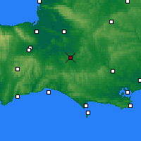 Nearby Forecast Locations - Yeovil - Carte