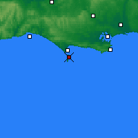 Nearby Forecast Locations - Île de Portland - Carte