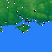 Nearby Forecast Locations - Portsmouth - Carte