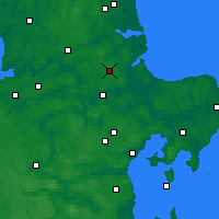 Nearby Forecast Locations - Hald - Carte