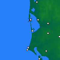 Nearby Forecast Locations - Hvide Sande - Carte