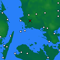 Nearby Forecast Locations - Flakkebjerg - Carte