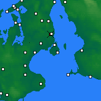 Nearby Forecast Locations - Jægersborg - Carte