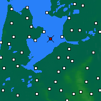 Nearby Forecast Locations - Houtribdijk - Carte