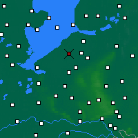 Nearby Forecast Locations - Lelystad - Carte