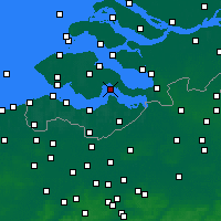 Nearby Forecast Locations - Hansweert - Carte