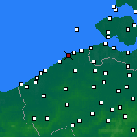 Nearby Forecast Locations - Blankenberghe - Carte