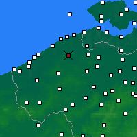 Nearby Forecast Locations - Bruges - Carte