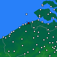 Nearby Forecast Locations - Knokke-Heist - Carte