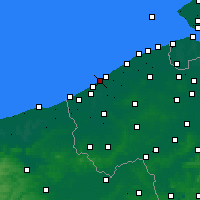 Nearby Forecast Locations - Middelkerke - Carte