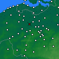 Nearby Forecast Locations - Gand - Carte