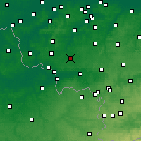 Nearby Forecast Locations - Chièvres - Carte